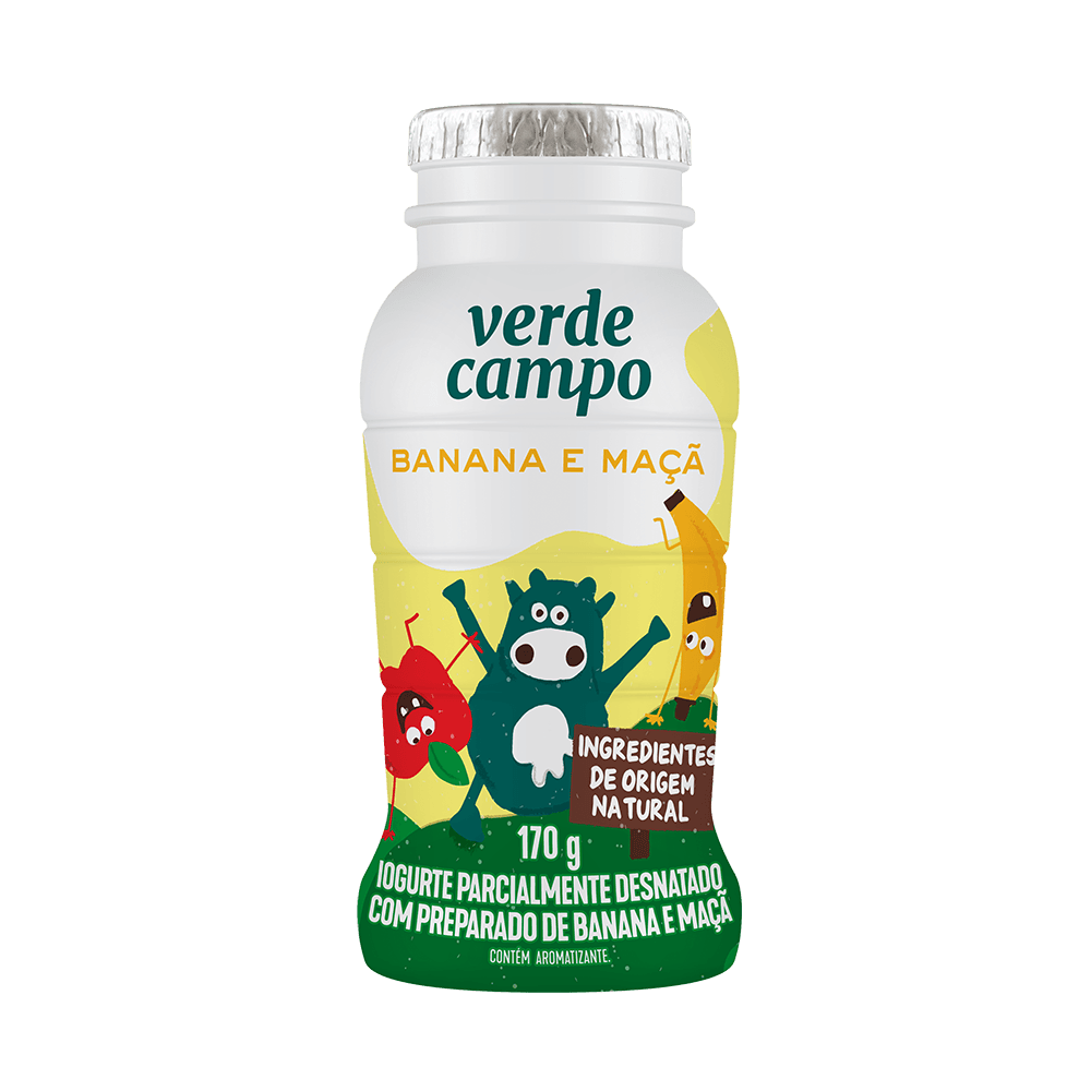 Iogurte Kids Banana e Maçã Verde Campo